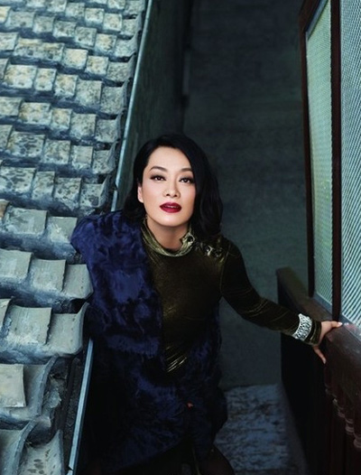 毛阿敏性感旗袍装大展熟女丰韵