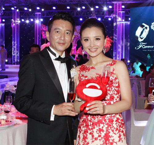孙茜蔡远航北京大婚 孙俪携
