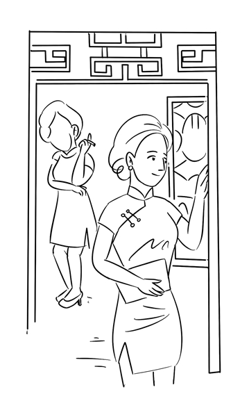 一场中年妇女的旗袍秀