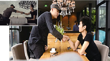 旗袍美女走进汉渝路 大学生拍《花样年华》挑战王家卫