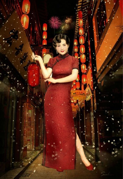 杨童舒复古写真贺新春 变身旗袍女郎娇娆多姿