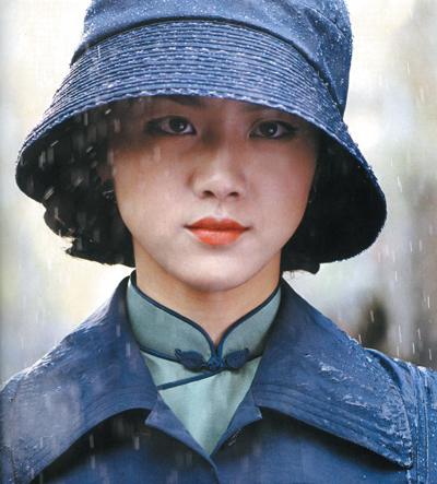 旧上海时尚 旗袍搭配帽子