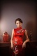 旗袍摄影：红旗袍