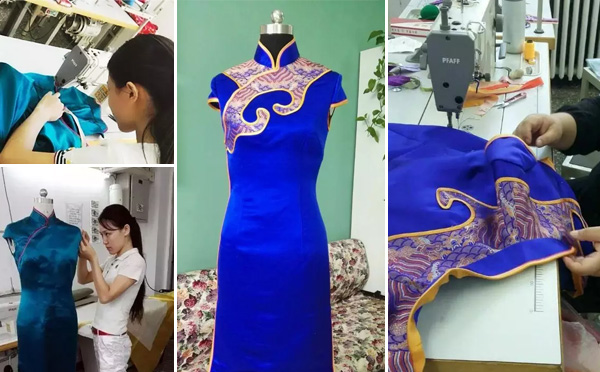 倾城网联合北京服装学院推出传统旗袍制作工艺培训课程