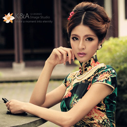 模特林筱诺复古旗袍写真展现中国女人之美